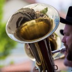 Standkonzert und Freibier am Maibaumplatz in Garching